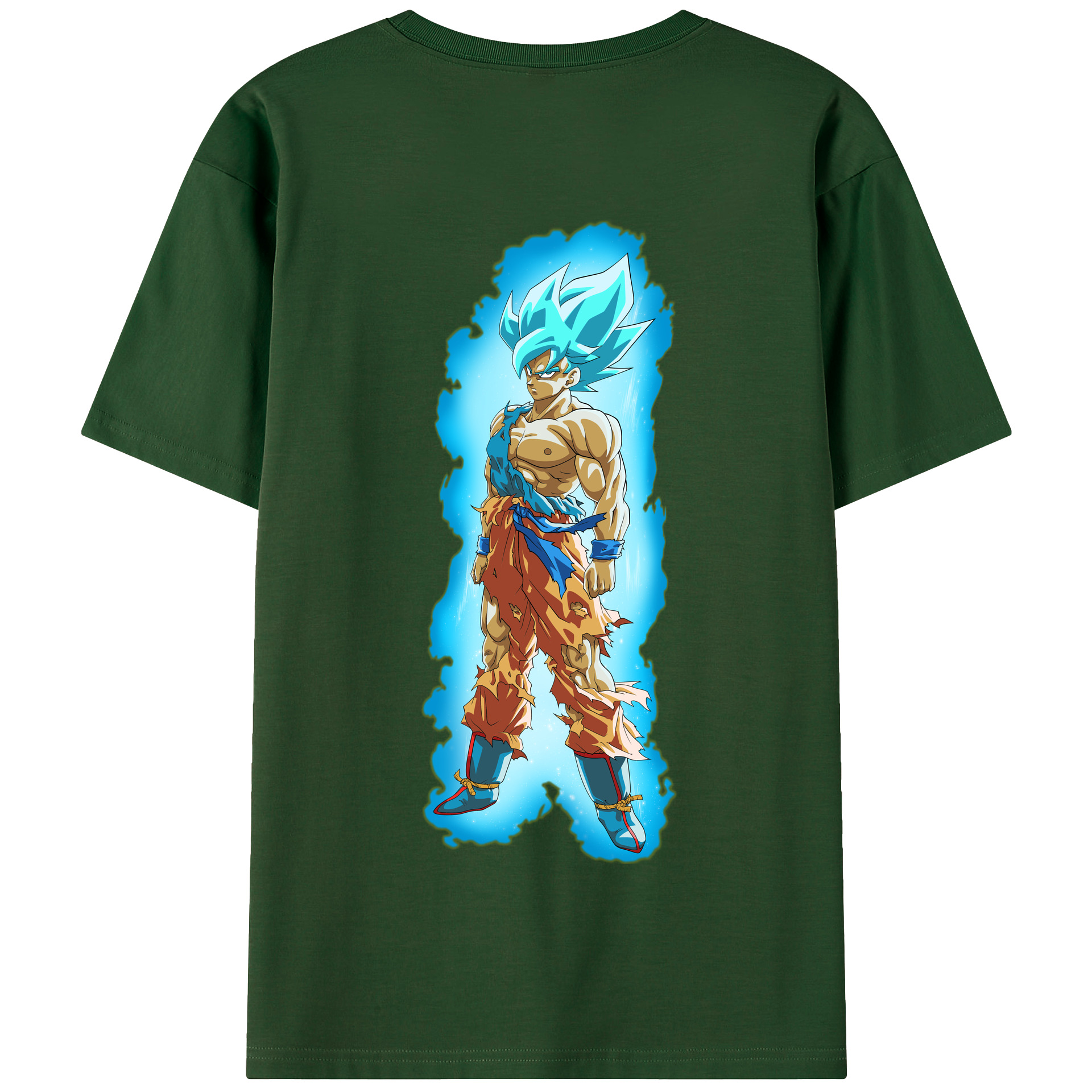 （画像用） ドラゴンボール 孫悟空（そん ごくう）Son Goku カカロット DRAGON BALL Kakarotto 綿100％半袖Tシャツ（背面プリント）